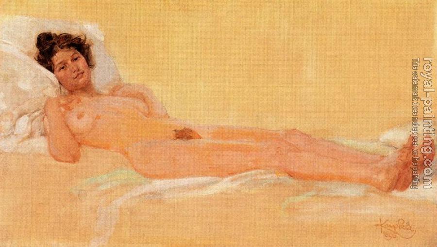 Frantisek Kupka : Lying naked, Gabrielle